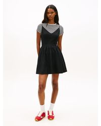 Tommy Hilfiger - Extra Slim Linen Blend Mini Skater Dress - Lyst