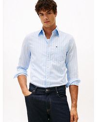 Tommy Hilfiger - Th Flex Regular Fit Overhemd Met Strepen - Lyst