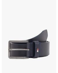 Tommy Hilfiger - Enamel Flag Leather Belt - Lyst