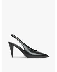 Tommy Hilfiger - Th Monogram Leren Slingback-Schoen Met Hoge Hak - Lyst
