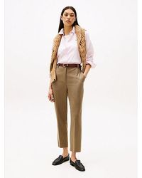 Tommy Hilfiger - Slim Enkellange Broek Met Rechte Broekspijpen - Lyst