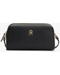 Tommy Hilfiger - Th Monogram Textured Crossbody Camera Bag - Lyst