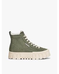 Tommy Hilfiger - Suède Platformsneaker Met Profielzool - Lyst