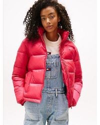 Tommy Hilfiger - Packable Hood Relaxed Puffer Jacket - Lyst