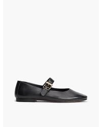 Tommy Hilfiger - Leather Buckle Mary Jane Ballerinas - Lyst