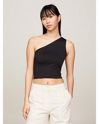 Tommy Hilfiger - Asymmetrisches Cropped Fit Tanktop - Lyst