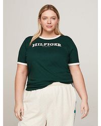 Tommy Hilfiger - Curve T-Shirt mit Hilfiger-Monotype-Logo - Lyst