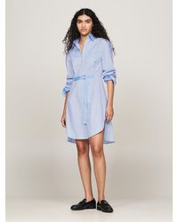 Tommy Hilfiger - Crest Ithaca Stripe Midi Shirt Dress - Lyst