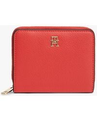 Tommy Hilfiger - Hilfiger Icon Zip-Around Flap Wallet - Lyst