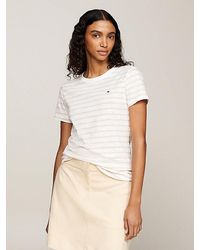 Tommy Hilfiger - 1985 Collection Slim Fit T-shirt Met Streep - Lyst