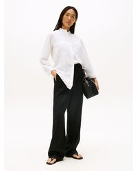 Tommy Hilfiger - Pantalon Droit Ajusté En Mélange De Lin - Lyst