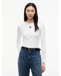 Tommy Hilfiger - Tommy Badge Slim Long Sleeve T-Shirt - Lyst