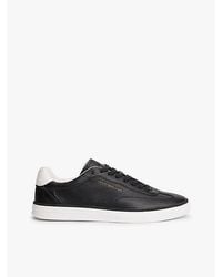 Tommy Hilfiger - Luxe Metallic Logo Leather Trainers - Lyst