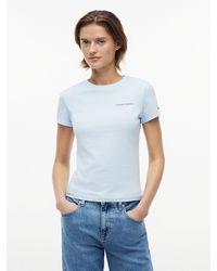 Tommy Hilfiger - Logo Slim Jersey T-Shirt - Lyst
