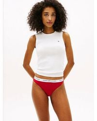 Tommy Hilfiger - Pack De 3 Tangas Essential Con Inscripción - Lyst