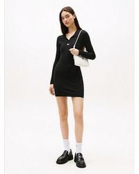 Tommy Hilfiger - Tommy Badge Slim Mini Jumper Dress - Lyst