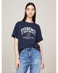 Tommy Hilfiger - Varsity Relaxed Fit T-Shirt mit Logo - Lyst