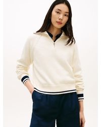 Tommy Hilfiger - Metal Flag Relaxed Half-Zip Jumper - Lyst
