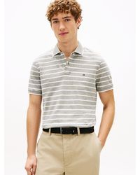Tommy Hilfiger - Polo Coupe Standard En Piqué Avec Lin - Lyst
