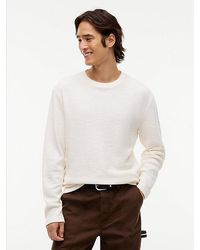 Tommy Hilfiger - Tommy Jeans Logo Waffle Knit Long Sleeve T-Shirt - Lyst