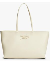 Tommy Hilfiger - Essential Textured Logo Tote Bag - Lyst