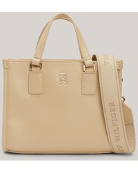Tommy Hilfiger - Hilfiger Monotype Webbing Strap Small Tote - Lyst