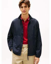 Tommy Hilfiger - Water Resistant Tonal Logo Zip-Thru Jacket - Lyst