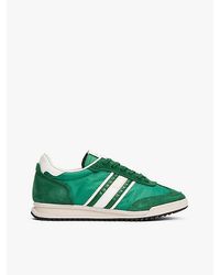 Tommy Hilfiger - Retro Leren Sneaker Met Gemengde Texturen - Lyst