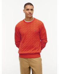 Tommy Hilfiger - Cable Knit Crew Neck Jumper - Lyst