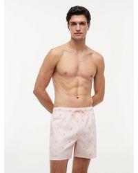 Tommy Hilfiger - Ithaca Embroidery Mid Length Swim Shorts - Lyst