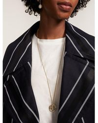 Tommy Hilfiger Vergulde Ketting Met Thc-embleem - Metallic