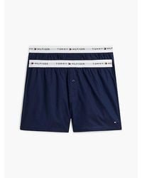 Tommy Hilfiger - 2 Pack Signature Logo Woven Boxer Shorts - Lyst