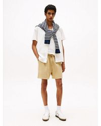 Tommy Hilfiger - Regular Fit Short Met Vlagpatch - Lyst