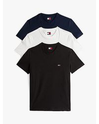 Tommy Hilfiger - Set Van 3 Extra Slim Fit T-Shirts Met Vlag - Lyst