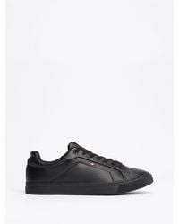 Tommy Hilfiger - Baskets En Cuir À Drapeau Brodé - Lyst