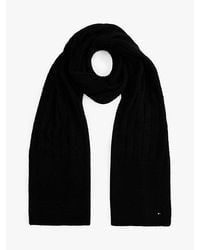 Tommy Hilfiger - Hilfiger Flag Fluffy Scarf With Wool - Lyst