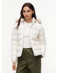 Tommy Hilfiger - Shiny Water Repellent Down Puffer Jacket - Lyst