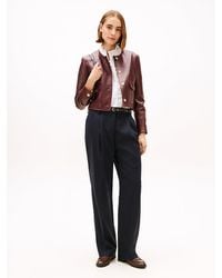 Tommy Hilfiger - Timeless Pleated Relaxed Straight Leg Trousers - Lyst