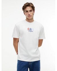 Tommy Hilfiger - Back Repeat Crest Logo Relaxed T-Shirt - Lyst