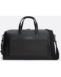 Tommy Hilfiger - Th Monogram Textured Duffel Bag - Lyst