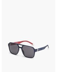 Tommy Hilfiger - Pique Texture Aviator Sunglasses - Lyst
