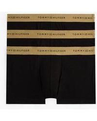 Tommy Hilfiger - 3 Pack Boxer Aderenti Signature Con Logo - Lyst