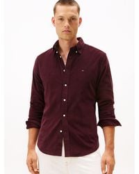 Tommy Hilfiger - Chemise En Velours Côtelé À Drapeau Brodé - Lyst