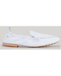 Tommy Hilfiger - Suede Moccasin Half Cleat Loafers - Lyst