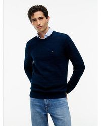 Tommy Hilfiger - Flag Knit Crew Neck Jumper - Lyst