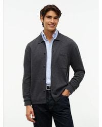 Tommy Hilfiger - Relaxed Fit Flag Embroidery Knitted Overshirt - Lyst