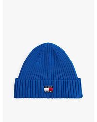 Tommy Hilfiger - Heritage Beanie Aus Rippstrick Mit Logo - Lyst