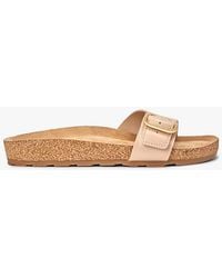 Tommy Hilfiger - Cork Footbed Slip-On Sandals - Lyst
