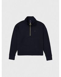 Tommy Hilfiger - Adaptive Relaxed Fit Sweatshirt Met 1/4-rits - Lyst