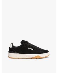 Tommy Hilfiger - Suède Sneaker Met Getextureerde Tussenzool - Lyst